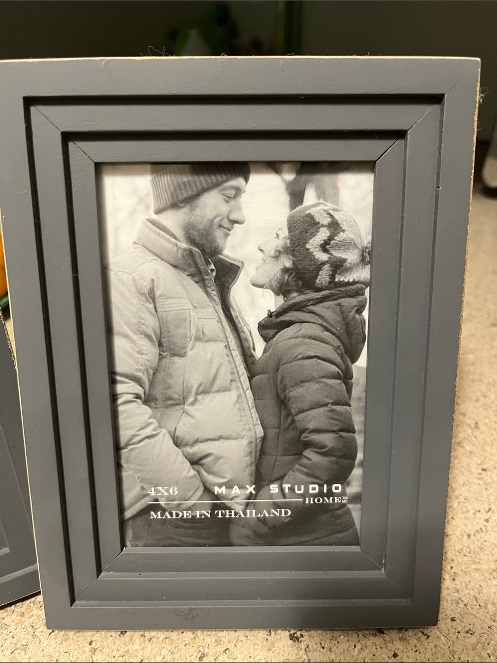 Max Studio Gray Layered 4x6 Photo Frame